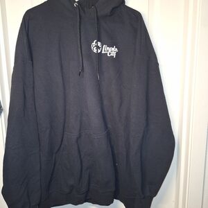 Black Hoodie with Red Dragon on Back - 3XL